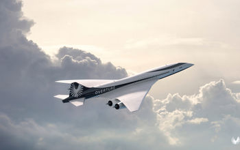 Rendering of Boom Supersonic's Overture airliner