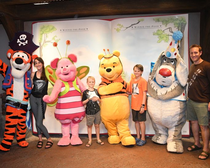 Meeting with Pooh and friends 